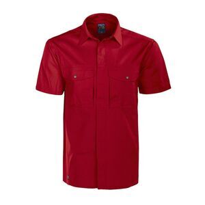 Projob Mens Short-Sleeved Formal Shirt / Red